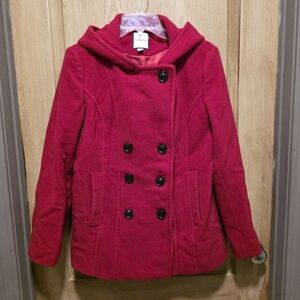 Croft & Barrow Kids Cherry Pea Coat